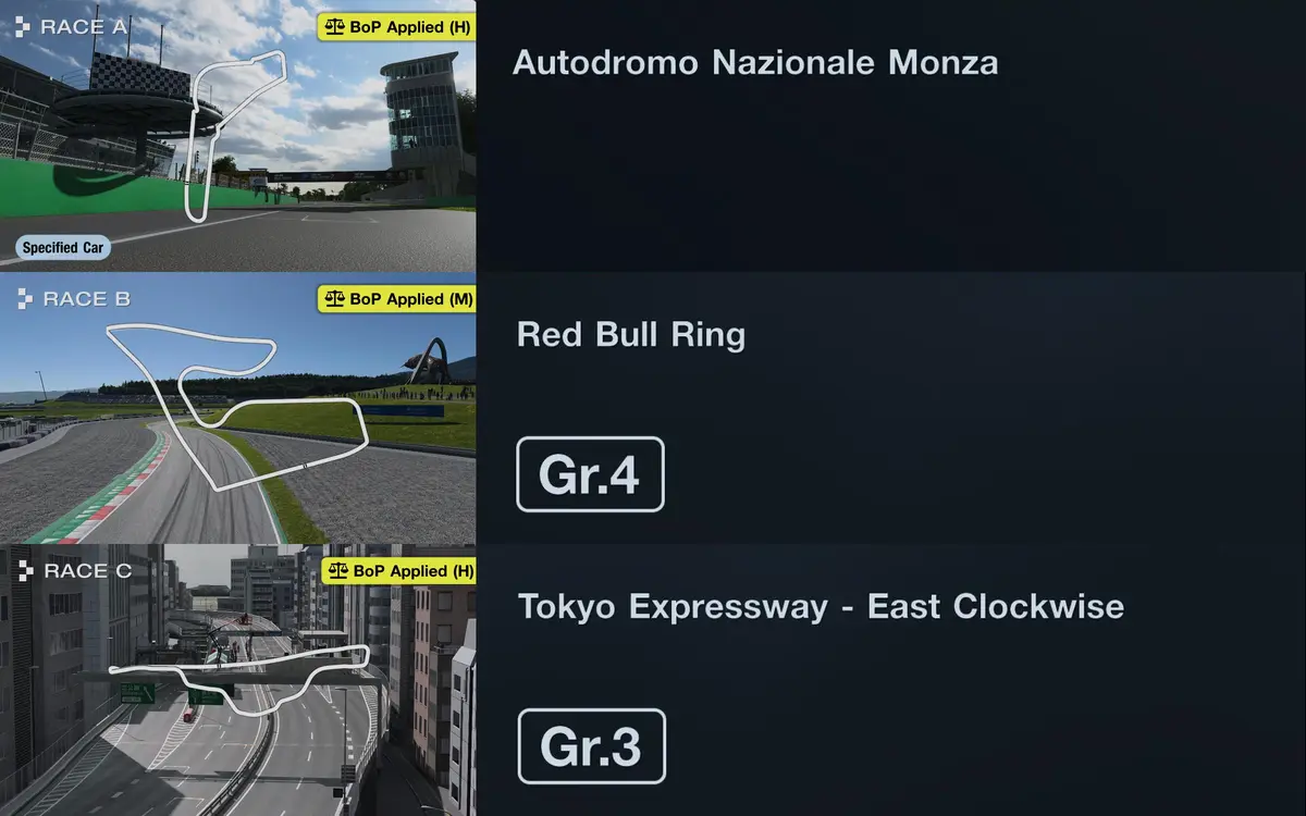 Gran Turismo 7 Daily Races: August 3, 2026