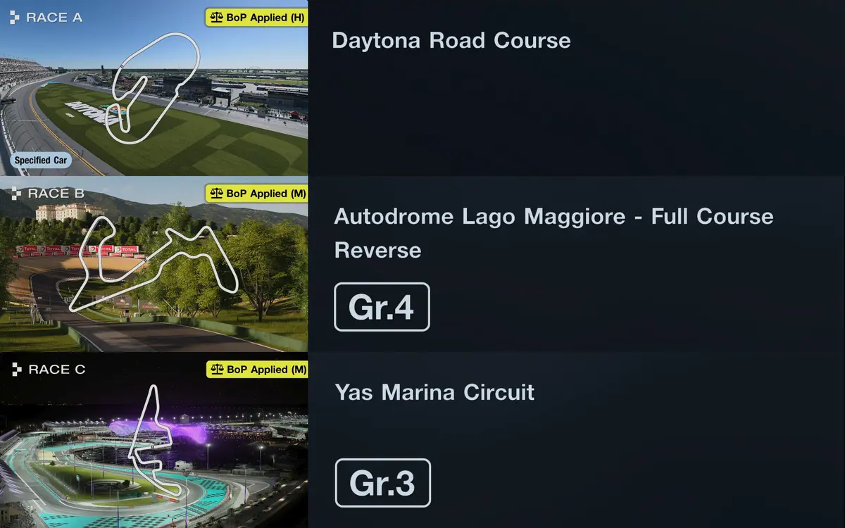 Gran Turismo 7 Daily Races: August 17, 2026