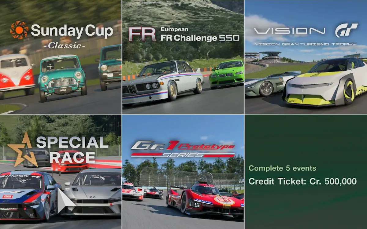 Gran Turismo 7 Weekly Challenges: July 31, 2026