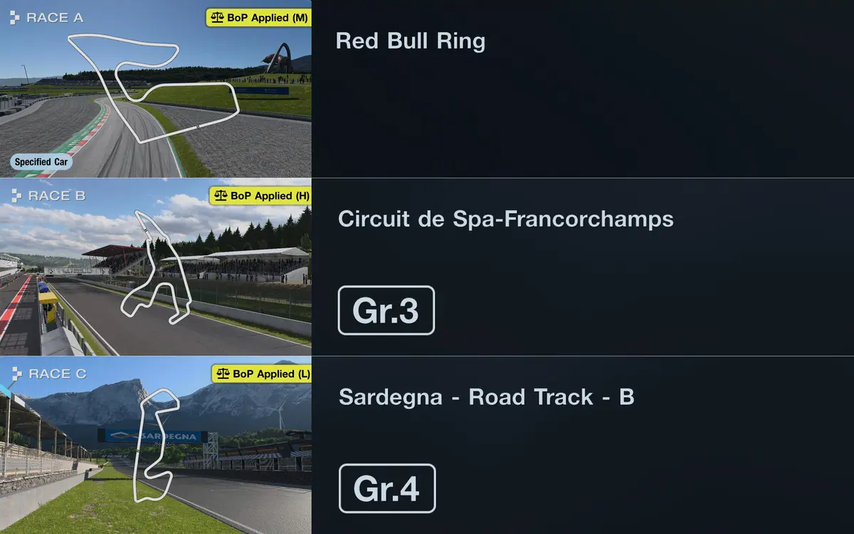 Gran Turismo 7 Daily Races: October 12, 2026